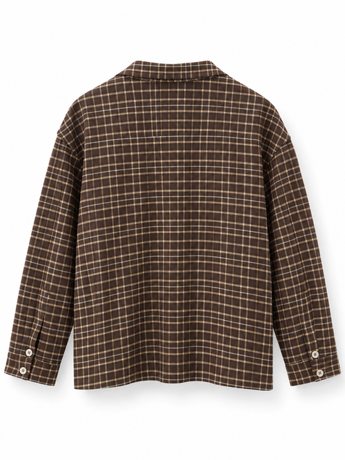 Camicia Check Marrone