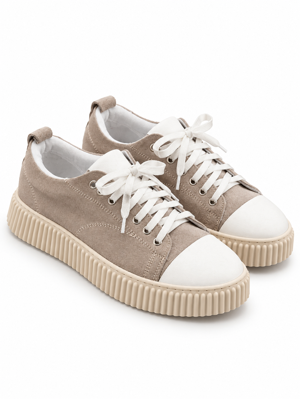 Sneaker Platform in Pelle
