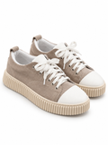 Sneaker Platform in Pelle