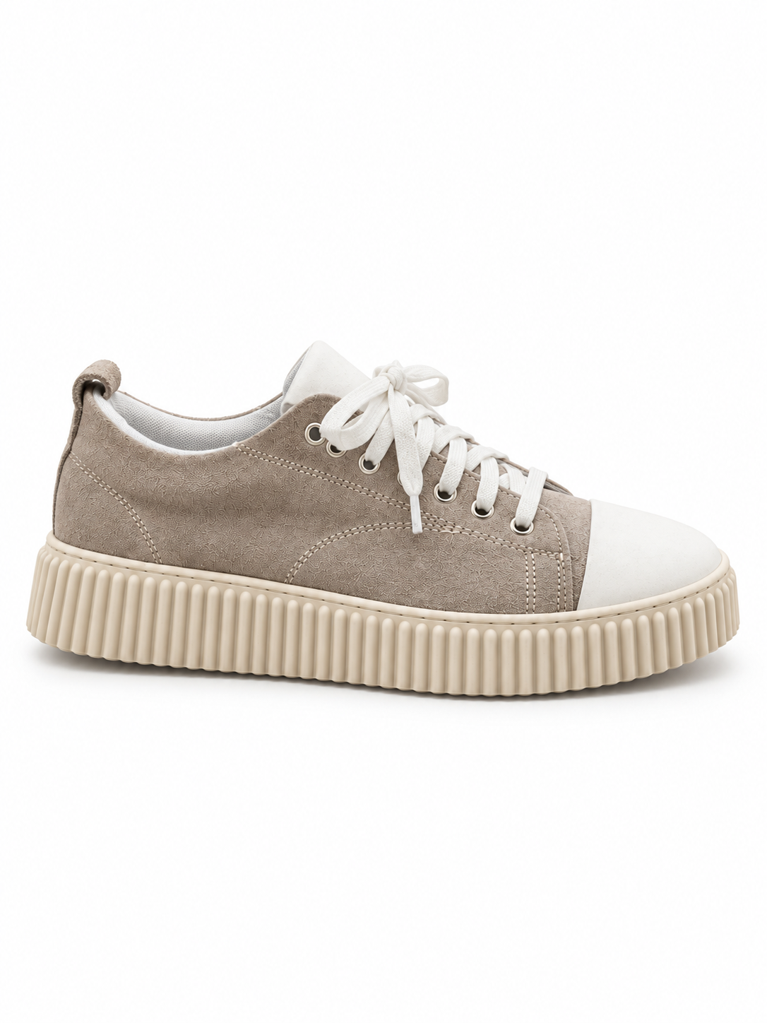 Sneaker Platform in Pelle